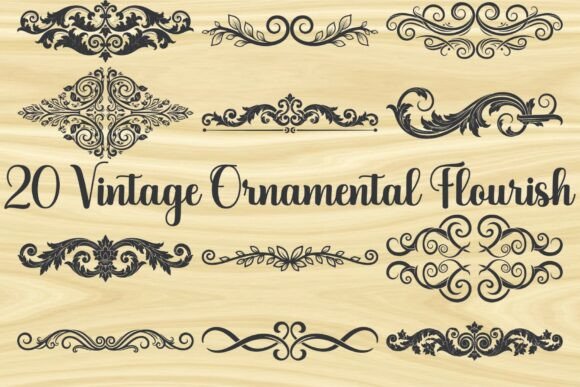 Download Vintage Ornamental Flourish - Flourish Collection