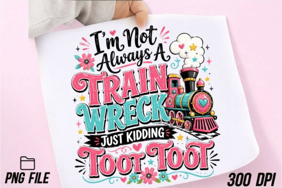 Download Funny Retro Train Graphic PNG - Retro Collection