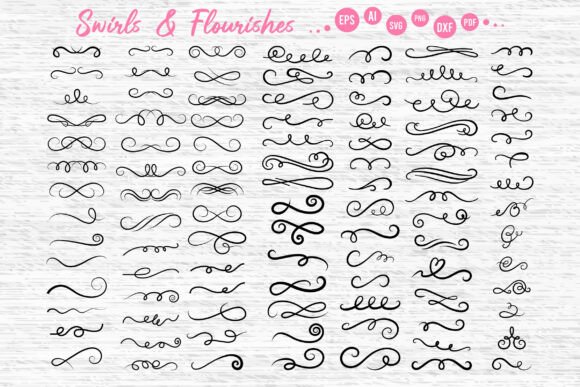 Download Swirls and Flourishes Clipart - Flourish Collection