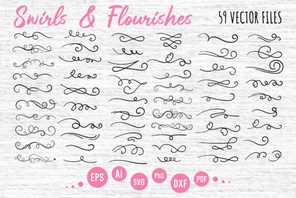 Download Swirls and Flourishes Clipart - Flourish Collection