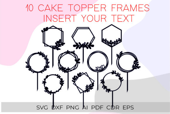 Download Cake Topper Frame Svg, Wreath Frame Svg - Wreath Collection