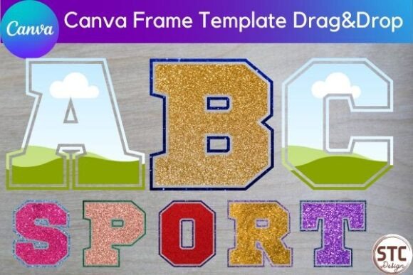 Download Sport Letter Canva Frame Template - Letter Collection