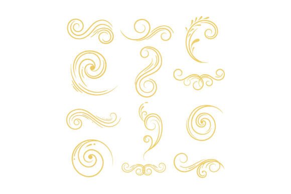 Download Elegant Decorative Swirls and Flourishes - Flourish Collection