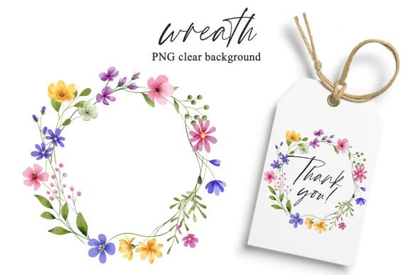 Download Wreath Wild Flowers, Frame, Hand Drawing - Wreath Collection