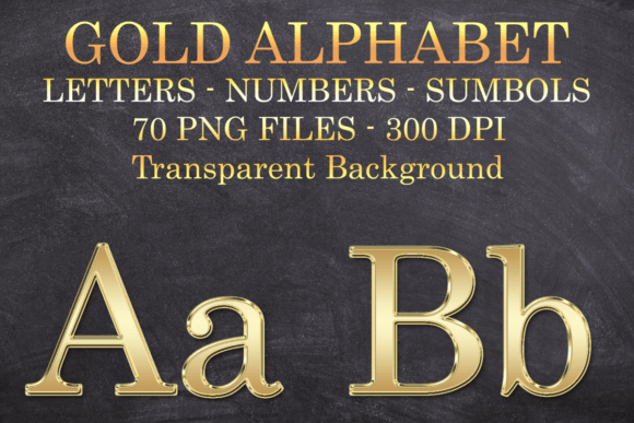 Download Gold Letters Numbers Symbols Png Files - Letter Collection