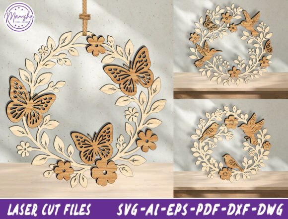 Download Personalized Floral Wreath SVG Bundle - Wreath Collection