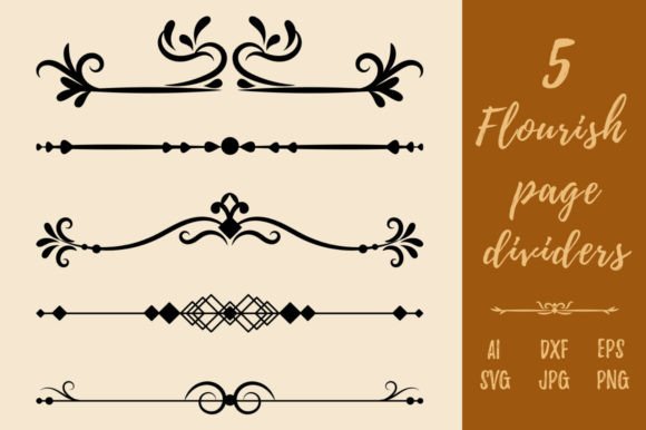 Download Decorative Vintage Flourish Page Divider - Flourish Collection