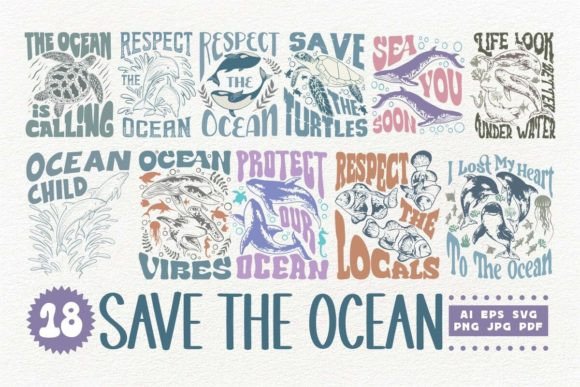 Download Save the Ocean Ecology Environment Set - Save Collection