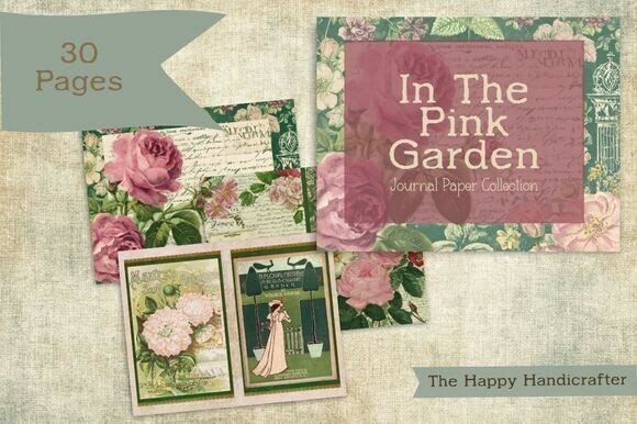 Download Pink Garden Floral Journal Papers - Pink Collection