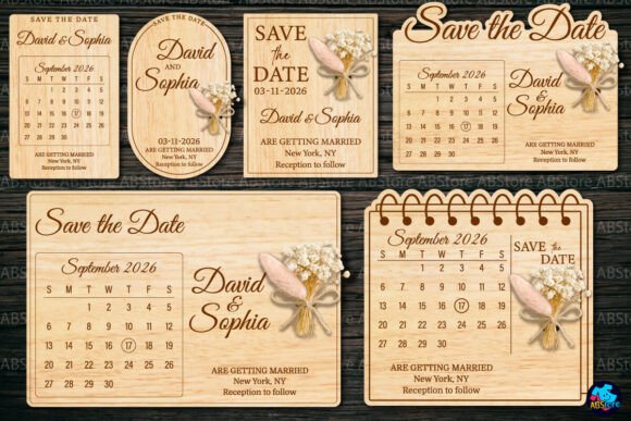Download Save the Date Laser Cut Bundle - Save Collection