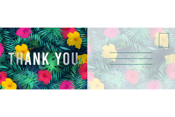 Download Thank You Postcard. Abstract Background - Postcard Collection